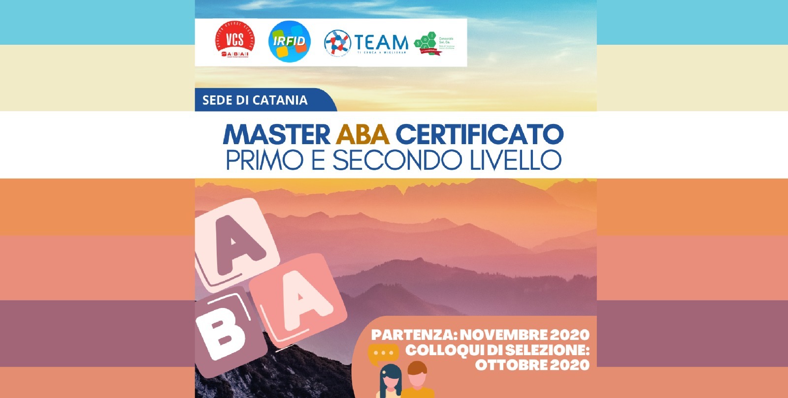 Master ABA di I e II livello in partenza in Sicilia. Prenota il tuo colloquio